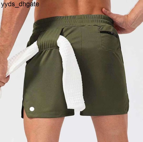 Lu Lu Men lululemenlu Shorts Yoga Camo Calças de ginástica respiráveis com fivela de toalha Solta casual corrida lulus desconto corrida ao ar livre atacado de alta qualidade