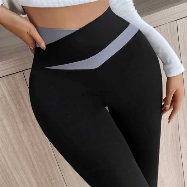 Damen-Hosen, Caprihosen, modisch, simulierte dynamische Haifischhaut, schlanke Leggings, Damen-Frühlings- und Sommer-Bleistifthosen, Beine, körperformende Beute-Lifting-Leggings