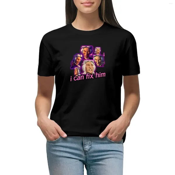 Женские поло, футболка Preminger «Я могу исправить его», эстетическая одежда, летнее платье для женщин, большие размеры