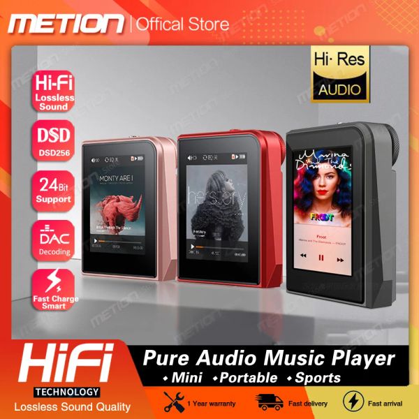 Lettori Audio HiRes di livello professionale Lettore MP3 Mini HiFi portatile Pure Audio Musica Walkman Equalizzazione EQ Regolazione Lossless DSD256