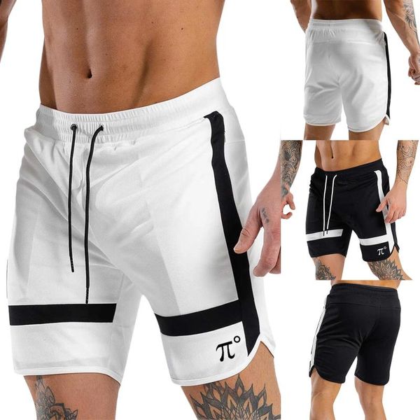 Calções masculinos de fitness verão ginásios treino jogger calças curtas masculino respirável musculação esportes streetwear 2024