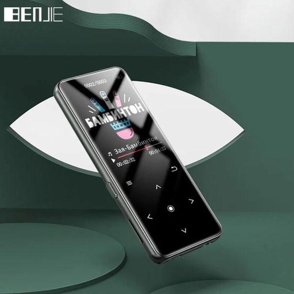 Jogadores Benjie M10 Lossless MP3 Player com Bluetooth 5.0 HiFi Portátil Áudio Walkman Suporte Speaker TF Cartão Metal MP3 Music Player