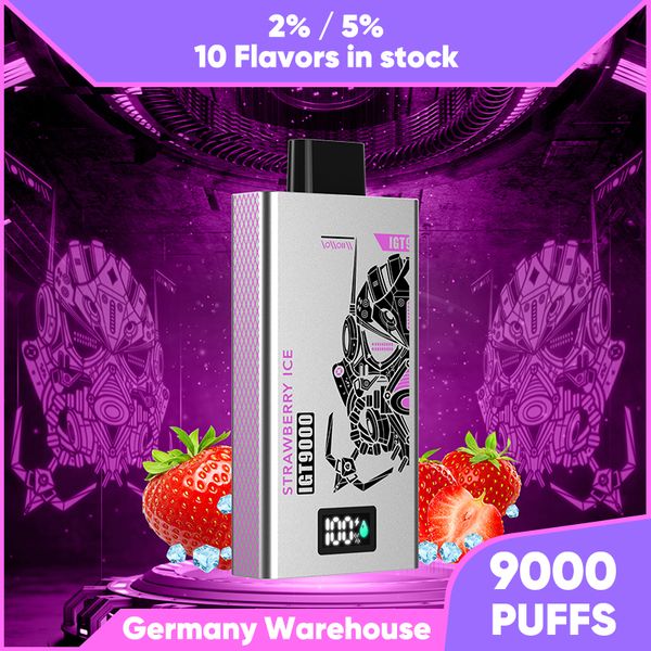 Original Happ Bar Puff 9000 10000 Puffs Vaper Einweg-Vape-Stift Pod-Gerät Puff 9K wiederaufladbare Bildschirmanzeige E-Zigarette