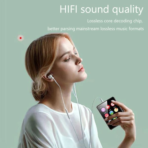 Oyuncular mp3 Mp4 Player Touch Bluetooth 4.0 Kayıpsız Ses Kaydedici Müzik MP3 çalar Hifi Taşınabilir Ses Walkman FM Radyo E -Kitabı