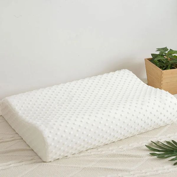 Travesseiro de memória ortopédica Pillow de cama de espuma 50*30 cm de proteção do pescoço de proteção do pescoço travesseiros de dormir rebote lento