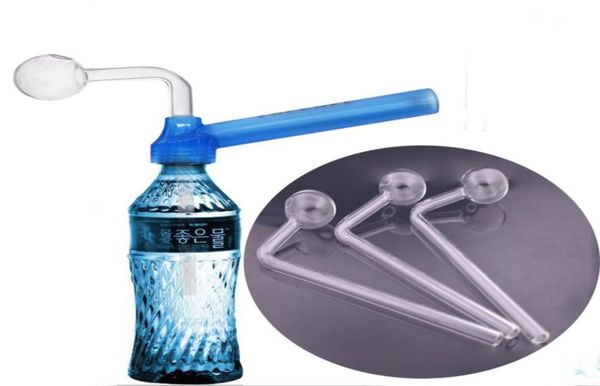 Nuovo design in vetro Downstem Bruciatore a nafta Ciotola per tubo per rig Acqua Gorgogliatore Bong fai da te TOPPUFF Bong acrilico Screwon Tubo da fumo 10 pezzi1439615