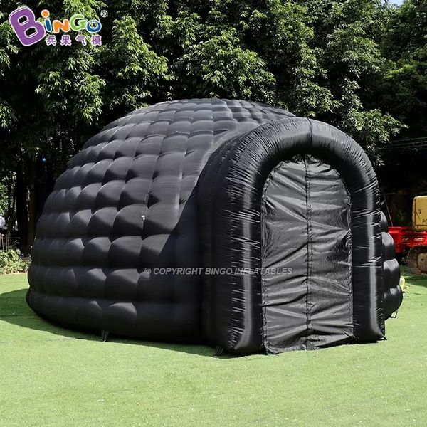 Großhandel personalisiertes 10mD (33ft) aufblasbares Iglu-Kuppelzelt mit Gebläse, Messezelt, aufblasbares Campingzelt für Party-Event-Dekoration, Spielzeug, Sport