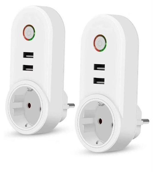 Presa caricabatterie USB Wifi Smart Plug Presa di corrente wireless Timer telecomando eWelink Alexa Google Homea24a505312661