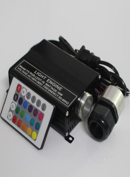 16W RGB LED Fiber Optik Yıldız Tavan Işıkları Motor Sürücüsü 24Key IR Remote2385675
