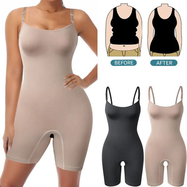 Frauen Full Body Shaper Body Shapewear Bauch-steuer Abnehmen Mantel Butt Lifter Push-Up Oberschenkel Schlanker Bauch Shaper Korsett 240220