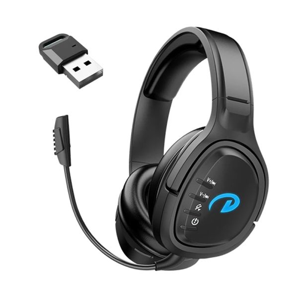 Kopfhörer Wireless Kopfhörer Bluetooth Headset mit Mikrofon Kabelkabel Deep Bass Stereo Gaming Headset für PC -TV -Musik