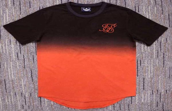 Estender hip hop rua tshirt homem moda t camisas homens verão west sik seda manga curta tshirt oversize preto orange4668318