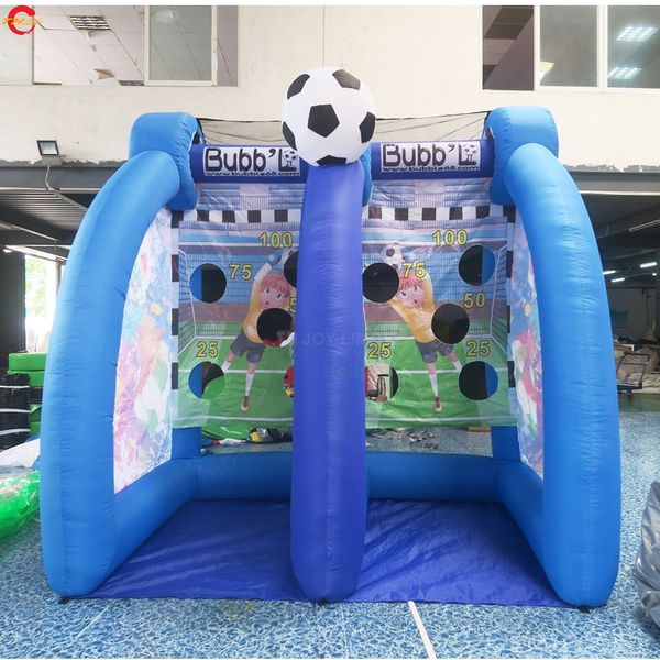 Toptan Ücretsiz Teslimat Dış Mekan Aktiviteleri 3x2x3mh (10x6.5x10ft) 6balls şişme futbol hedefi futbol atış spor oyunu satılık