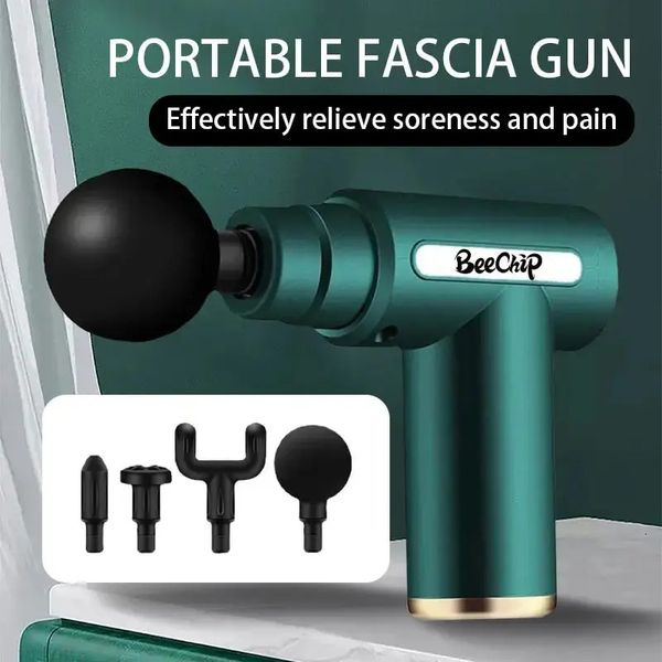 Pistola per fascia mini Pistola per massaggio senza fili Attrezzatura per massaggio per il rilassamento muscolare Membrana per il collo Rob Strumento per massaggio della colonna vertebrale cervicale 240227