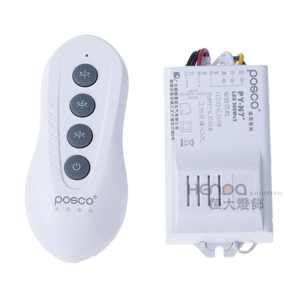 Interruptor Doméstico Controle Remoto Sem Fio 220V Alta Potência 2 Maneiras 3 Controller3939294 Drop Delivery Luzes Acessórios de Iluminação Dhl2Z