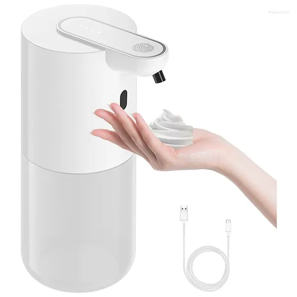 Dispenser di sapone liquido Premium 400 ml automatico in schiuma touchless con quarta marcia regolabile per bagno cucina