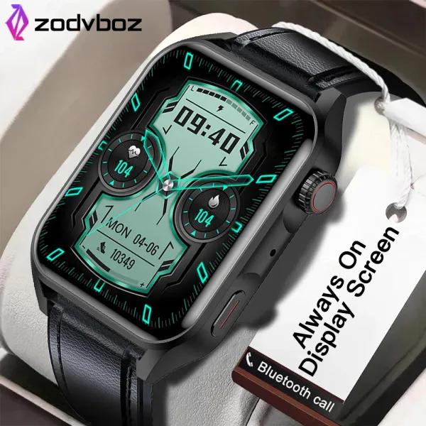 Orologi Zodvboz Smart Men da 1,78 pollici Alwayon Display Tempo personalizzato Chiamata HD Watch Women Waterroof Smartwatch per Xiaomi Watch