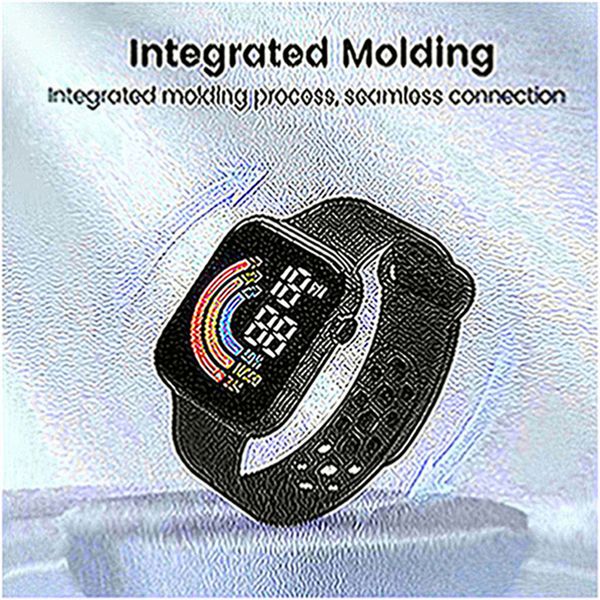 Per Xiaomi NUOVO Smart Watch uomo donna Smartwatch orologio a LED orologio impermeabile ricarica wireless orologio sportivo digitale in silicone a97