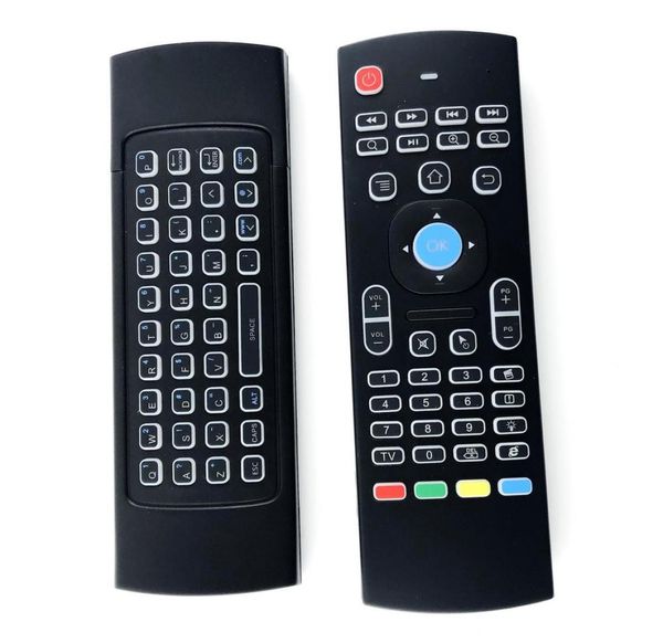 Telecomando tastiera X8 retroilluminato MX3 con apprendimento a infrarossi Mouse QWERTY 24G wireless 6A xi per Android TV box I85298002