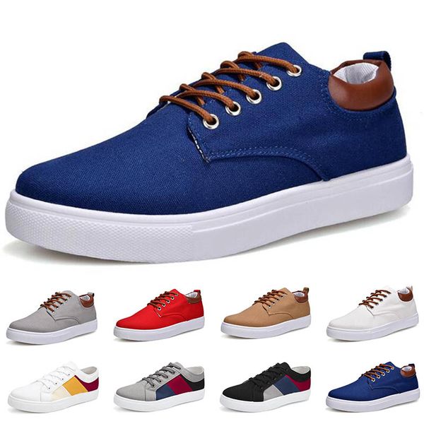 Homens sapatos casuais respirável confortável formadores popular lobo cinza rosa teal triplo preto branco negócio algodão macio azul masculino trens sapatos GAI-8