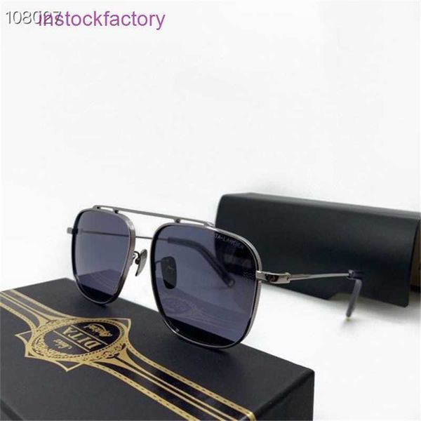 Original 1to1 Dita e Mens óculos de sol feminino metal preto quadro completo dls102 caixa sol 1 9CLQ