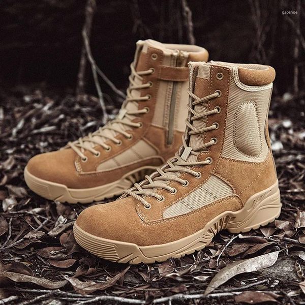 Stiefel Männer Militär Arbeits Safty Schuhe Armee Kampf Militares Tacticos Zapatos Feamle Tactical