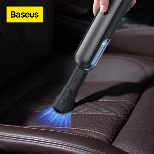 Waschmaschine Baseus USB-Staubsauger 4000pa Tragbarer leiser waschbarer Hepa-Filter-Handstaubsauger Mini-Design für die Auto-PC-Reinigung