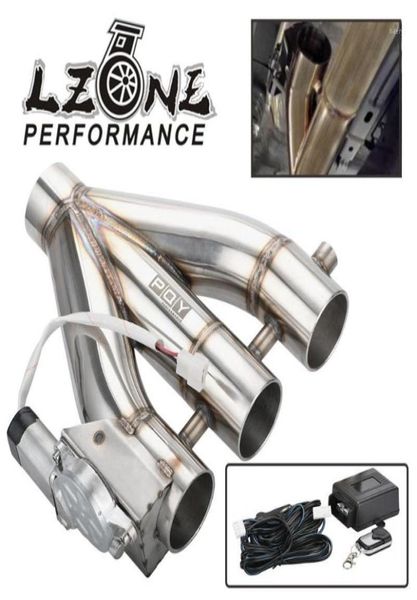 Silenziatore Marca 3in1 25quot 63mm 30quot 76mm Scarico elettrico 3 uscite Downpipe Valvola di ritaglio ECutout con telecomando W4983088