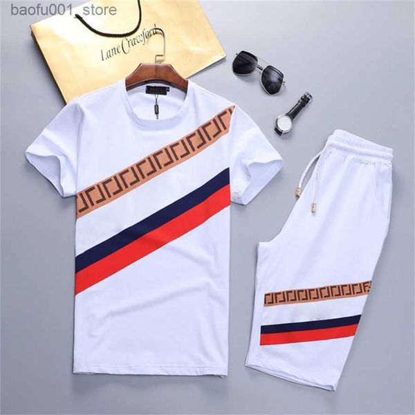 Homens Tracksuits Verão Designer Mens Conjuntos Jogger Moletons Esportes Sporting Terno Homens Mulheres Manga Curta Sweat Suits Pulôver Designs Sportswear Q240228