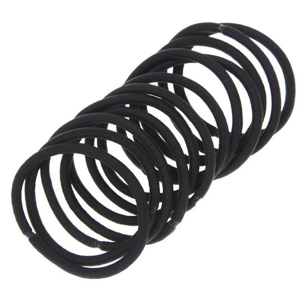 Altre cure per i capelli 12 pezzi Anello per ragazza da donna Corda cava Cravatta per testa Fasce elastiche Bk Accessorio nero Ju21.Drop Drop Delivery Prodotti Cura S Dhva3