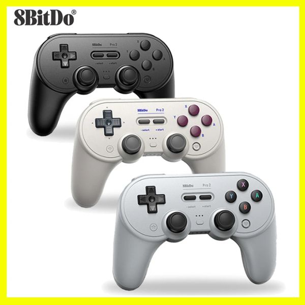 Gamepads 8bitdo pro 2 controle de gamepad bluetooth com joystick para nintendo switch macos controlador de jogos para android steam raspberry pi