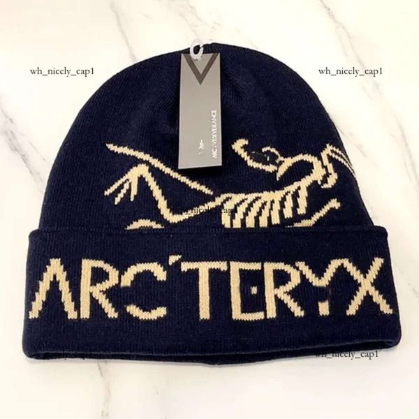 Grotto toque örme Arcterx şapka kaşmir şapka ark tasarımcı şapkası kadın erkekler beanie moda örgü şapka antik kuş logosu 555