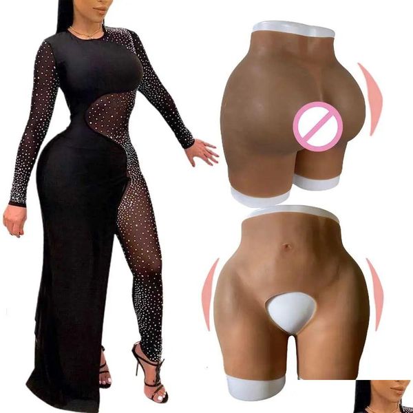 Forma del seno Sile Butt Artificiale Hip Shaper Mutandine imbottite Sil Glutei Pads Intimo Donna africana Taglie forti Forma Wear Drop Delive Dhhu9