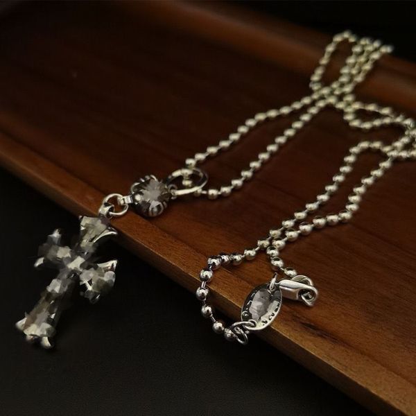 Дизайнерские ожерелья с подвесками унисекс, винтажное ожерелье с крестом, цепочка для свитера в стиле панк-стрит, высокая версия, красивый