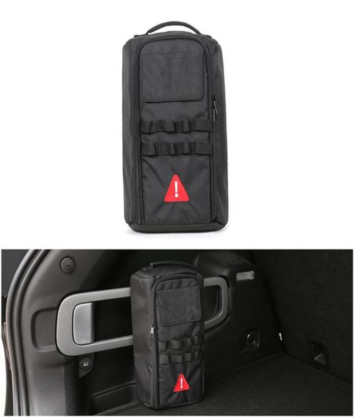 Schwarze, fahrzeugmontierte Werkzeugtasche aus Segeltuch, Aufbewahrungstasche für Jeep Wrangler JK JL 2007+. Factory Outlet Auto Interior Accessories5013798