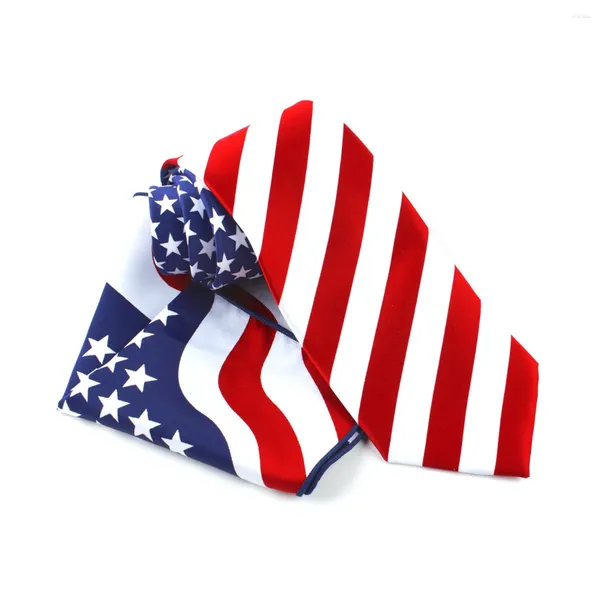 Gravatas borboleta moda masculina 9cm vestido formal gravata de luxo listrado estrela bandeira americana gravata quadrada lenço conjunto acessórios dos homens 2024