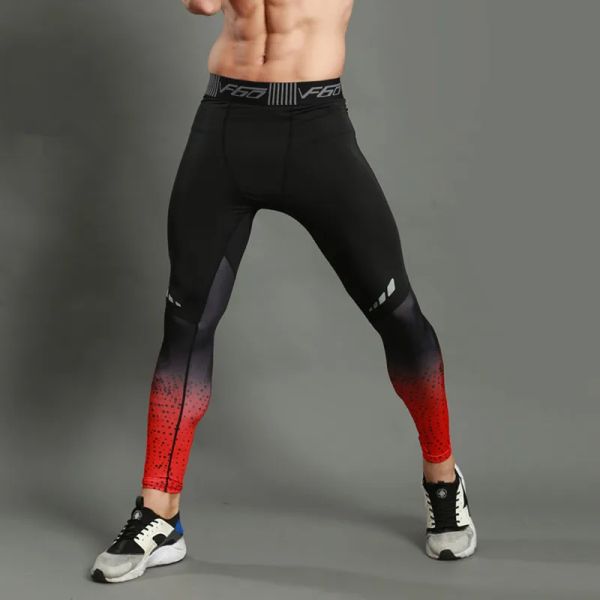 Abbigliamento Collaborali da corsa uomini Sport leggings Pantaloni di compressione più taglie forti di abbigliamento