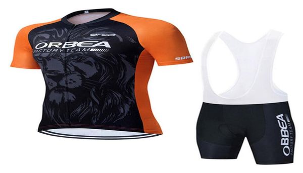 Pro Team Mens ORBEA Team Cycling Jersey Suit camisa de bicicleta Bib Shorts Set Roupas de verão para bicicleta Mountain Bike Outfits Ropa ciclismo6712033