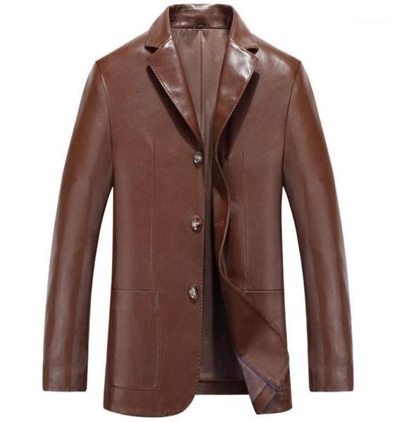 Men039s kürk sahte sonbahar erkekler bahar blazer ve erkek koyun derisi takım elbise