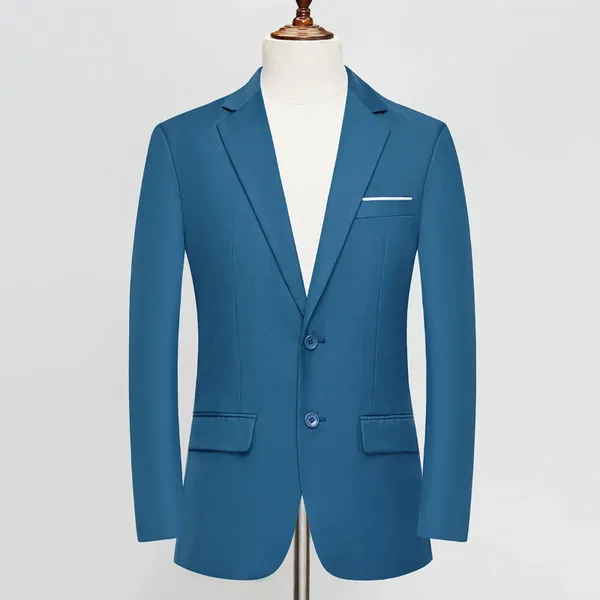 Herrenanzüge, eleganter Blazer mit zwei Knöpfen, halbformeller Anzug, Business-Büro, professionelle formelle Kleidung, Hochzeit, Abendessen, Party