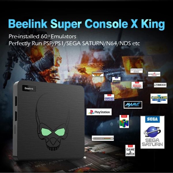 Giocatori NUOVA Super Console X King Console per videogiochi retrò con 64000+ giochi WiFi 6 per PSP/PS1/SS/N64 TV/scatola di gioco con controller