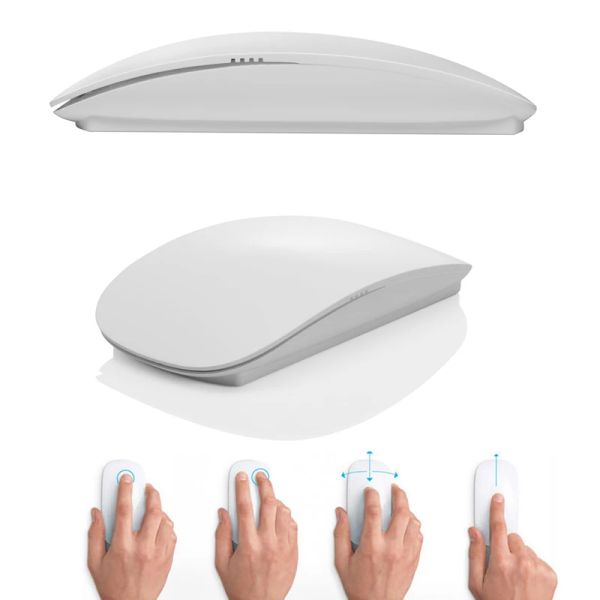 Мыши MultiTouch Magic Mouse 2,4 ГГц для Windows Mac OS, белые/черные для ноутбуков/игр/настольных компьютеров, Прямая поставка