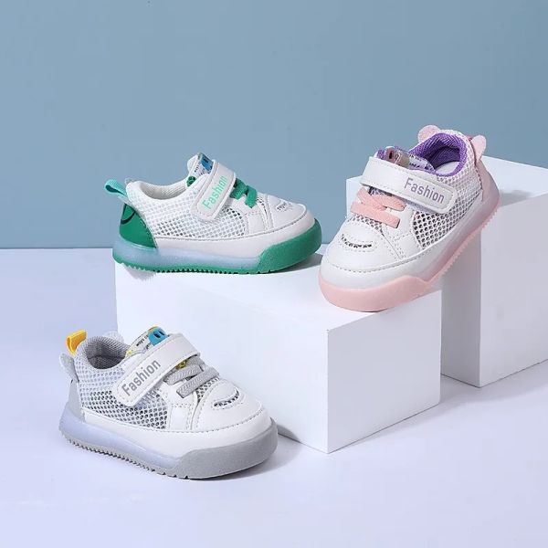 Outdoor 2022 Neue Baby-Freizeitschuhe für 13 Jahre Kinder-Turnschuhe, Tennis, für Kleinkinder, Mädchen, Jungen, Mesh-Leder, flache Sport-Laufschuhe