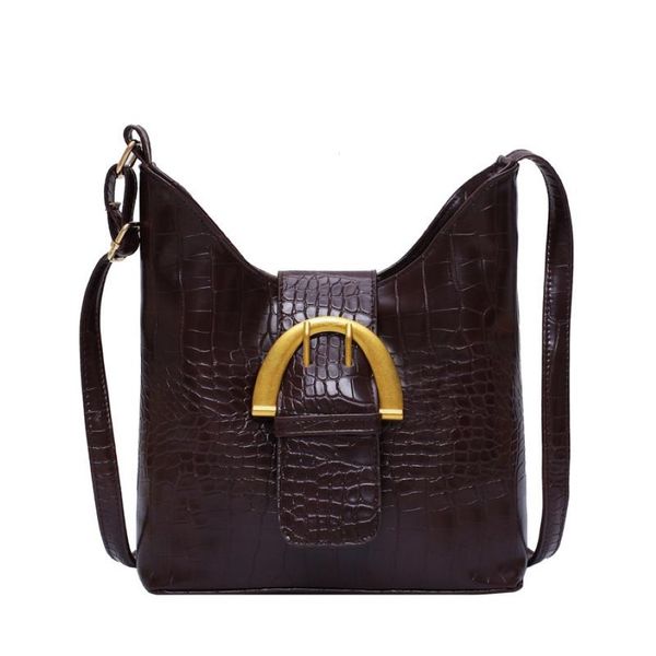 Pb0005 crocodilo pu leater bolsa mensageiro bolsa crossbody nova moda textura bolsa feminina temperamento versátil um ombro bag229t