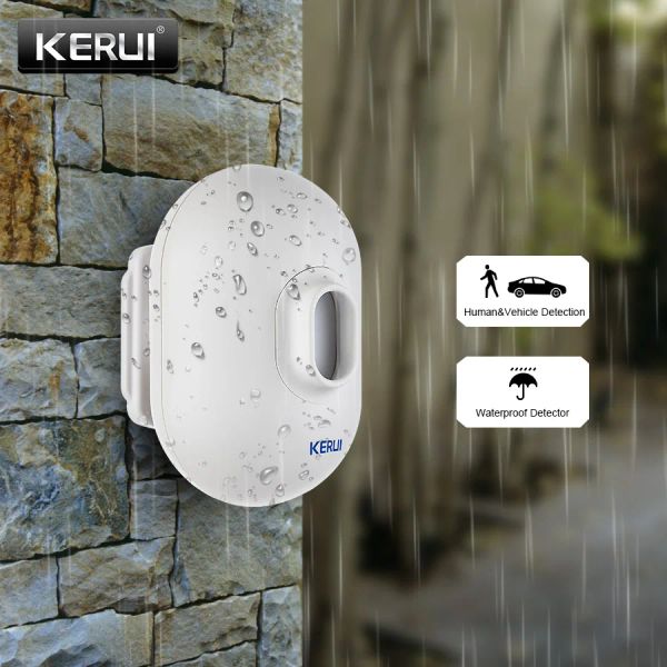 Detector Kerui P861 Detector de Sensor de Motivo PIR à prova d'água para alarme de garagem para garagem de garagem para garagem de garagem de garagem para garagem para garagem de segurança Kerui sem fio