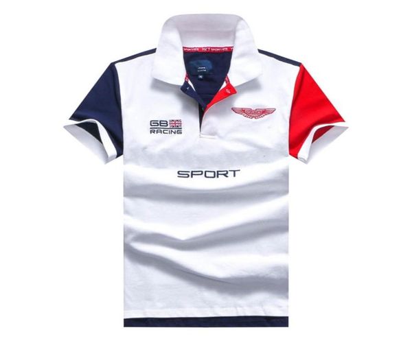 Bordado Londres Polos Camisa Multi Color Manga Curta Homens Polos Esporte AZUL VERMELHO BRANCO Dropship5915475