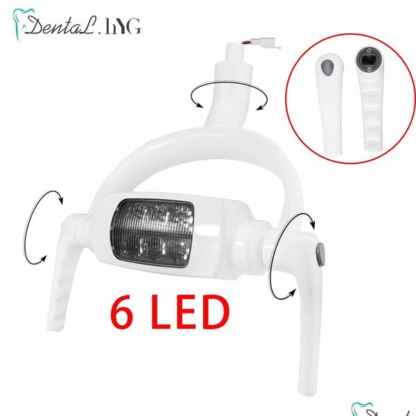 Andere Mundhygiene 6LED Dental Oral Lamp Induktionssensor Licht LED für Unit Chair Equipment Zahnaufhellung Gute Qualität 240106 Drop Dhb6D