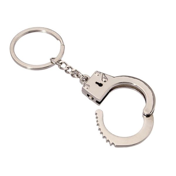 Simülasyon Kelepçeleri Metal Keychain Araba Anahtar Şişe Açıcı Erkek ve Kadın Keychain204J