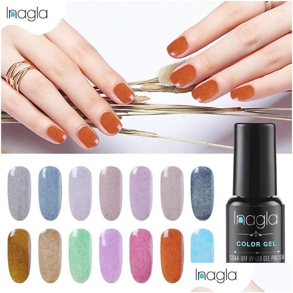 Nagelgel Inagla Furcoat 8 ml Nagellack Soak Off UV-LED-Lack Vernis Semi Permanent Art Primer für Lak Maniküre Drop Lieferung DHX2E