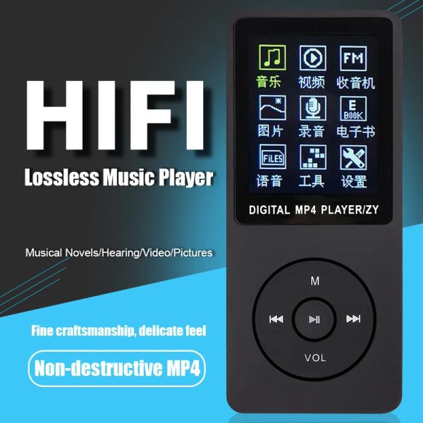 Мини-MP3-плеер с 1,8-дюймовым TFT-экраном, HIFI, легкие портативные медиаплееры для фильмов DQDrop